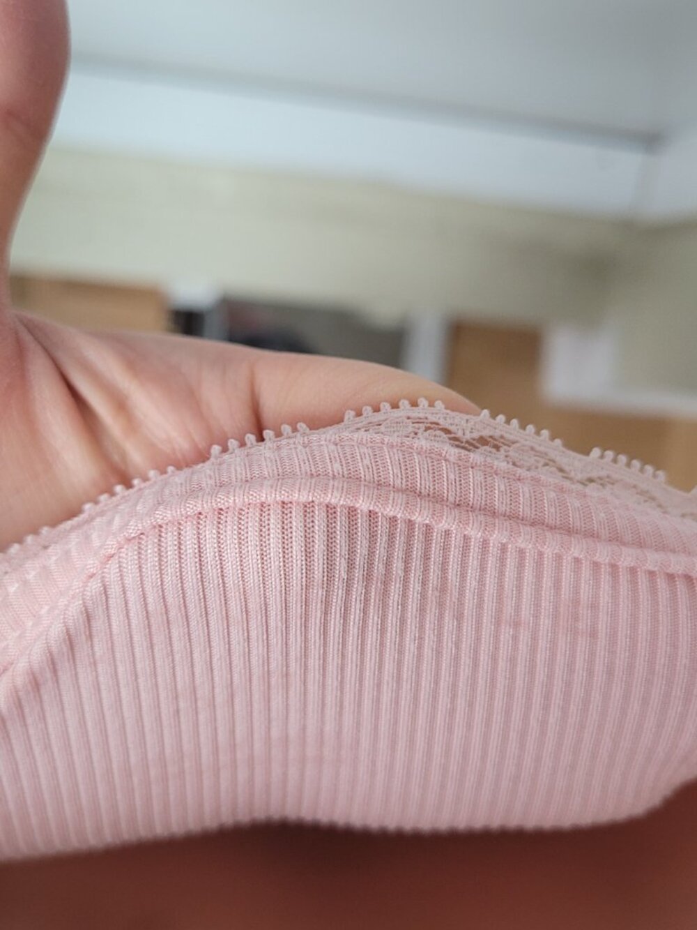 Aeropostale Baby Pink Lace Bow Babydoll Top - Picture 3 of 3